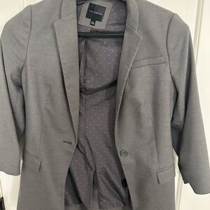The Limited Gray Textured Blazer